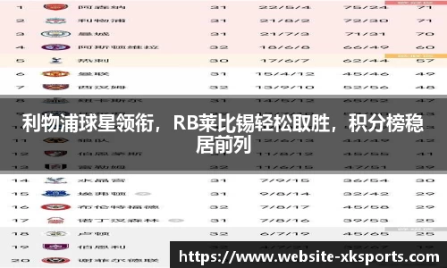 利物浦球星领衔，RB莱比锡轻松取胜，积分榜稳居前列